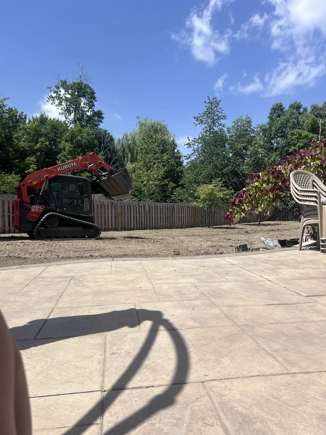 Paver patio and outdoor kitchen project