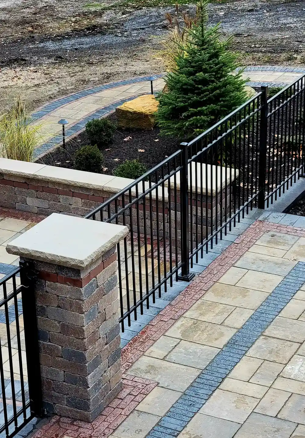 Stone column and pillar installation
