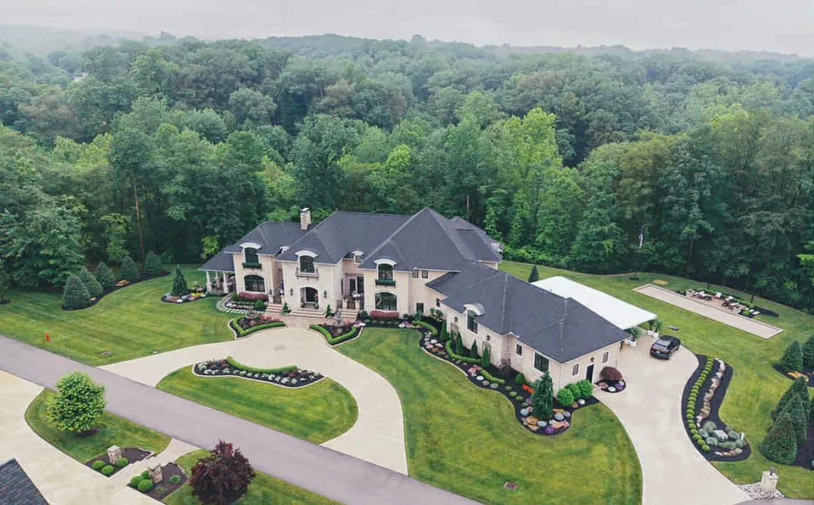 Luxury landscape design project in Northeast Ohio by A.J. Kraig