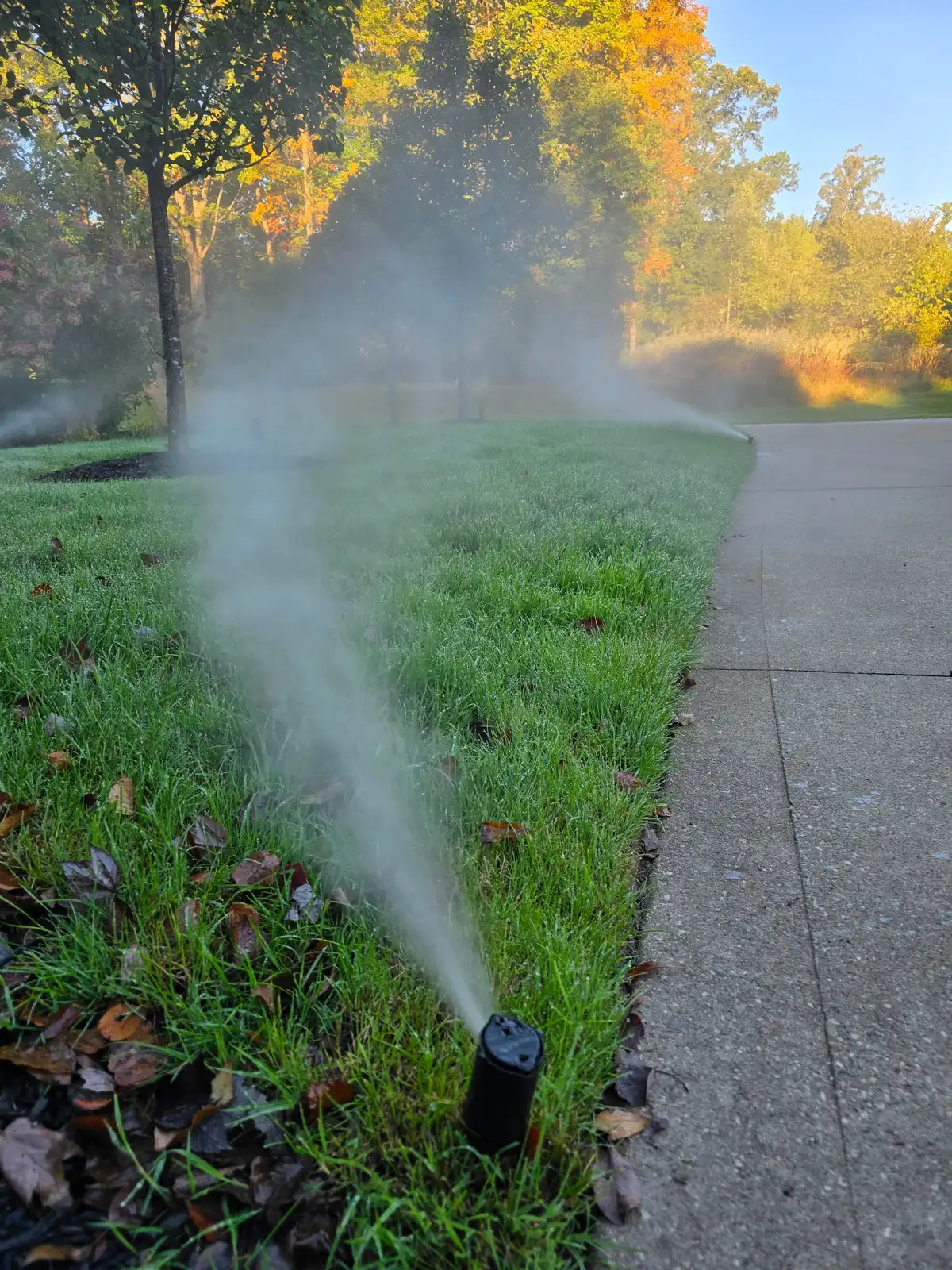 Irrigation system maintenance and adjustment