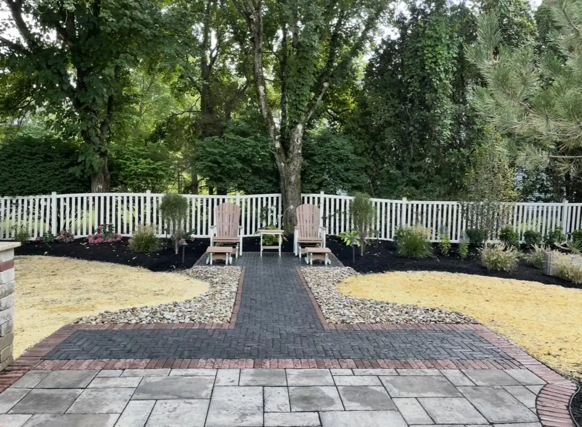 Yard before irrigation system installation