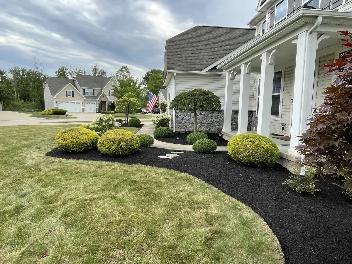 Birdie Pro 44 synthetic putting green installed in a Northeast Ohio backyard