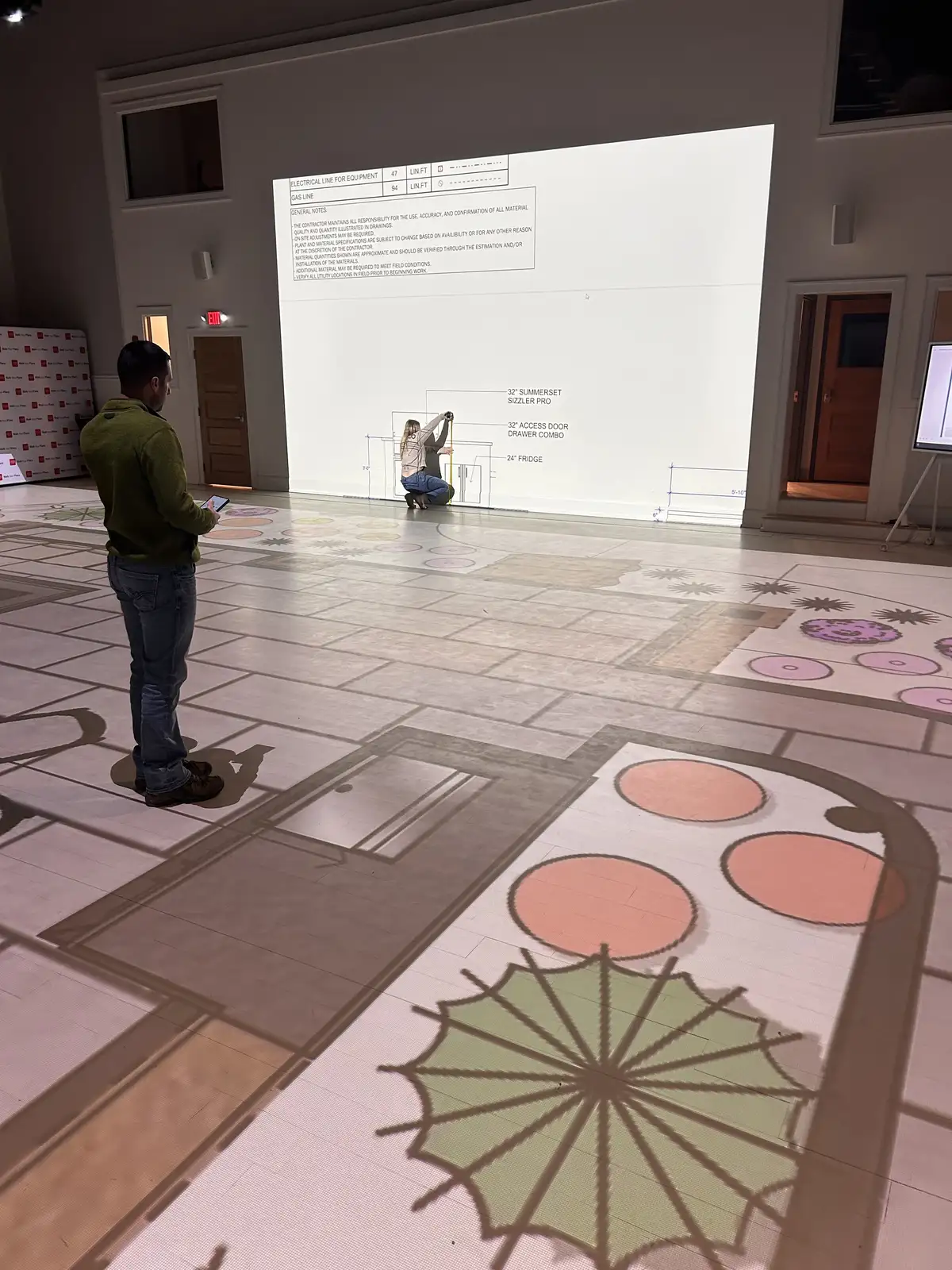 Immersive landscape design visualization and planning session