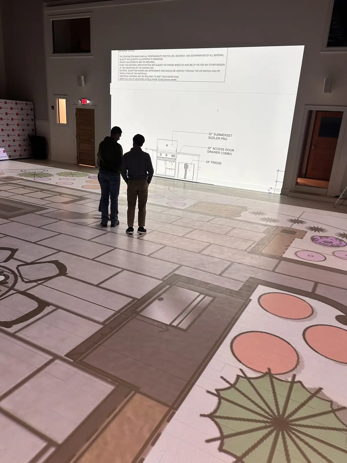 Immersive landscape design visualization and planning session