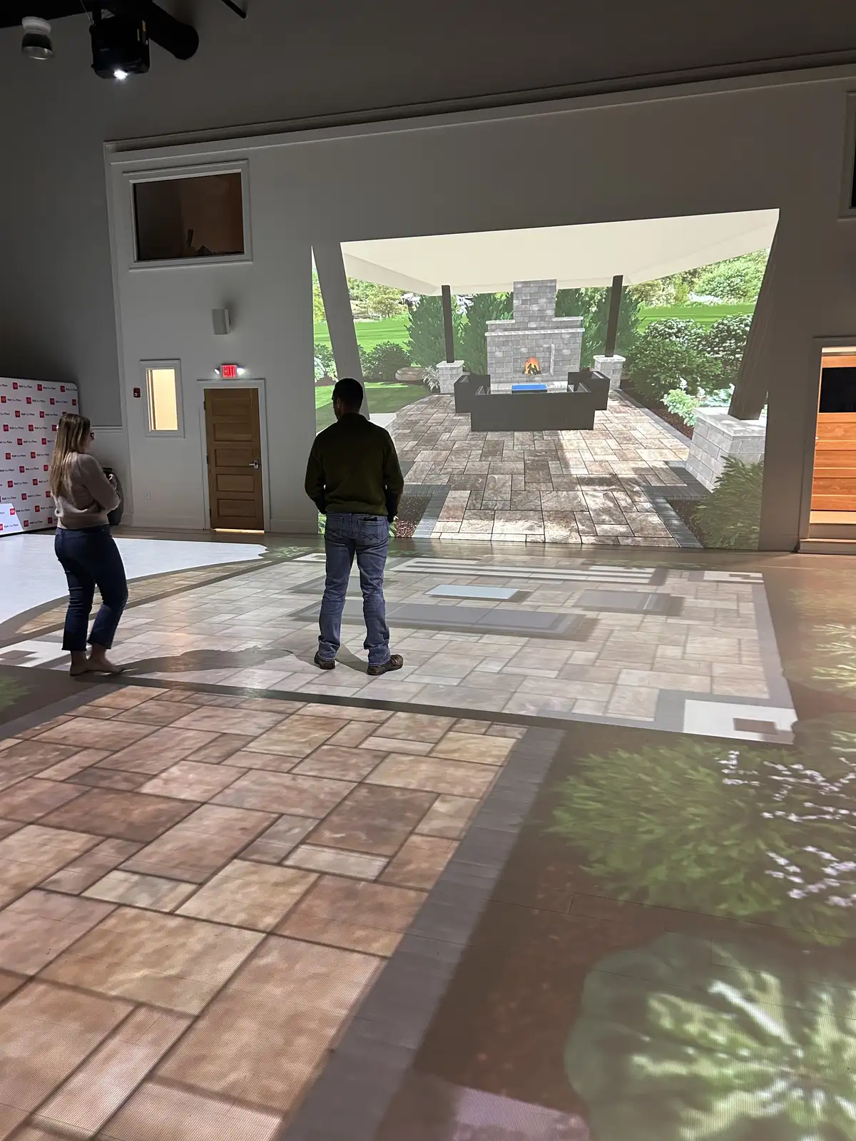 Immersive landscape design visualization and planning session