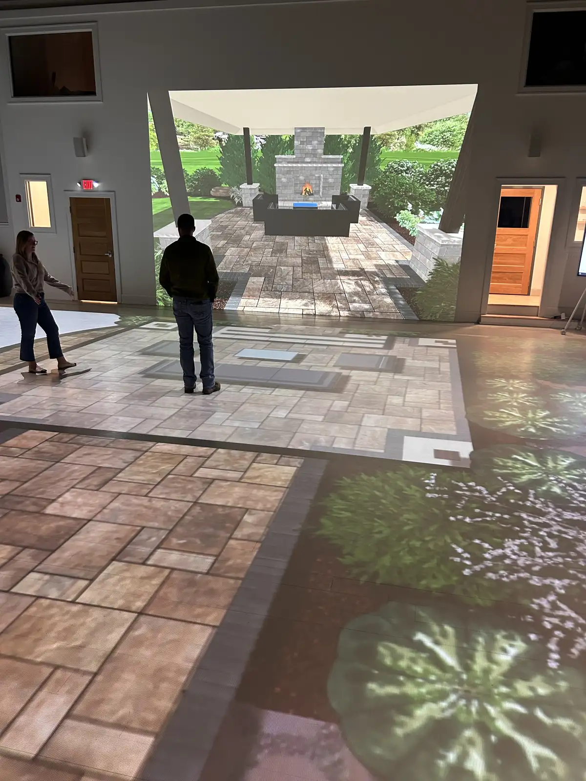 Immersive landscape design visualization and planning session
