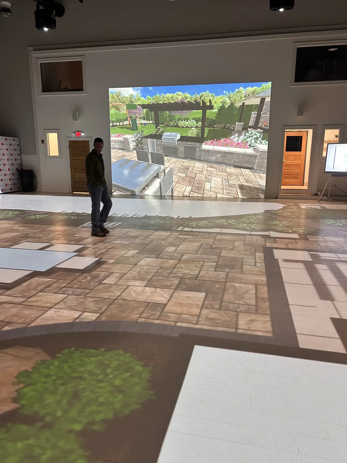 Immersive landscape design visualization and planning session