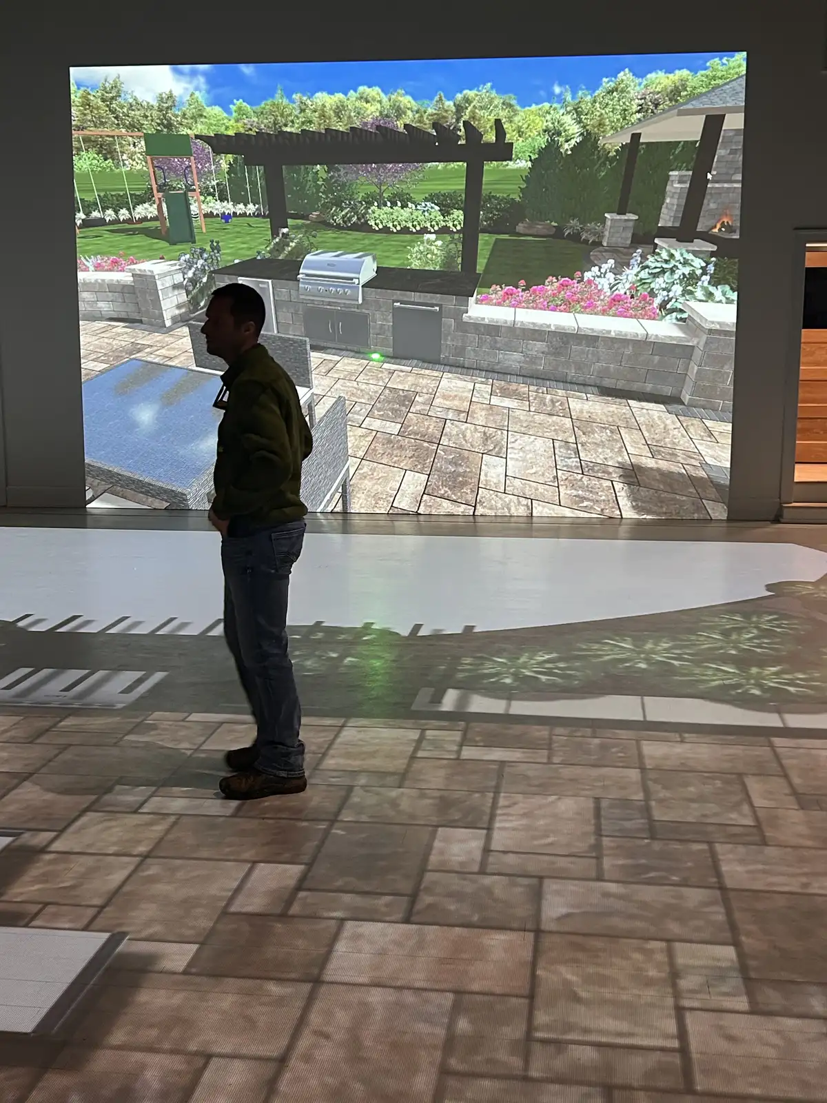 Immersive landscape design visualization and planning session