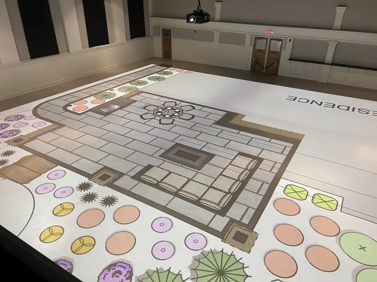 Immersive landscape design visualization and planning session