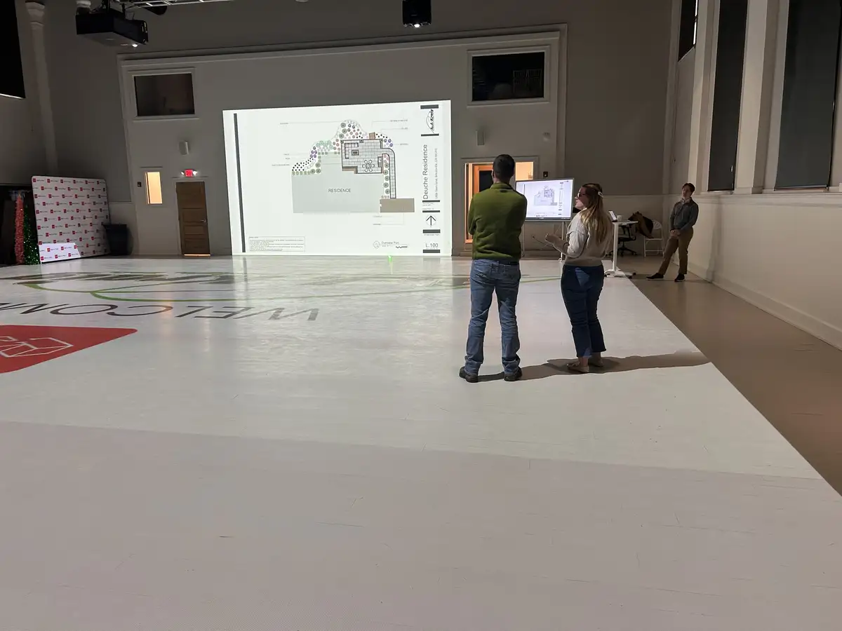 Immersive landscape design visualization and planning session